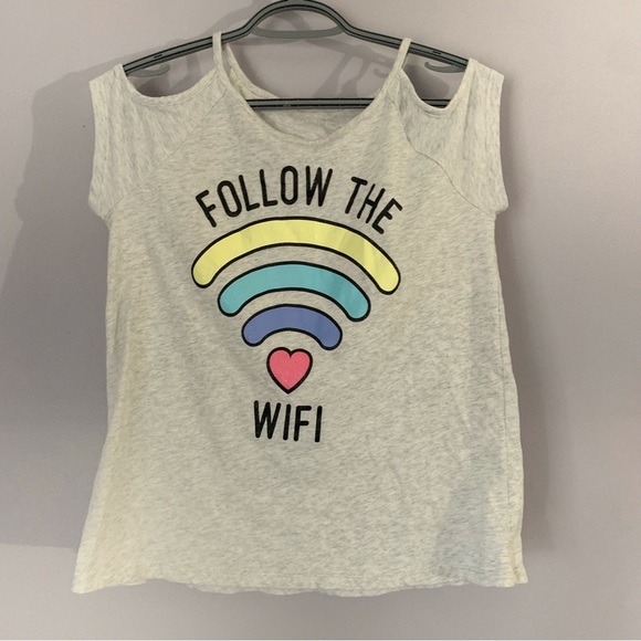 The Children’s Place Girls size 16 Cold Shoulder Spring Summer T shirt - Picture 1 of 4